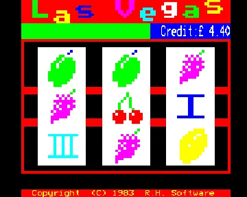 Las Vegas (1983)(R.H.)[h TSTH] screen shot game playing